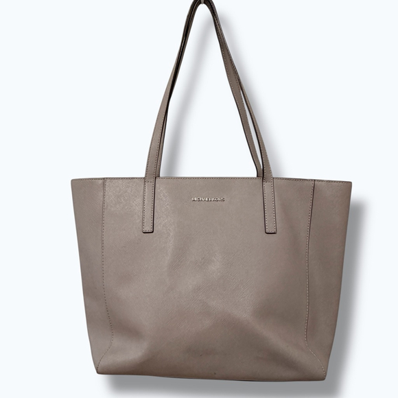 Michael Kors Handbags - Michael Kors Large Saffiano Leather Laptop Tote Taupe Work Bag